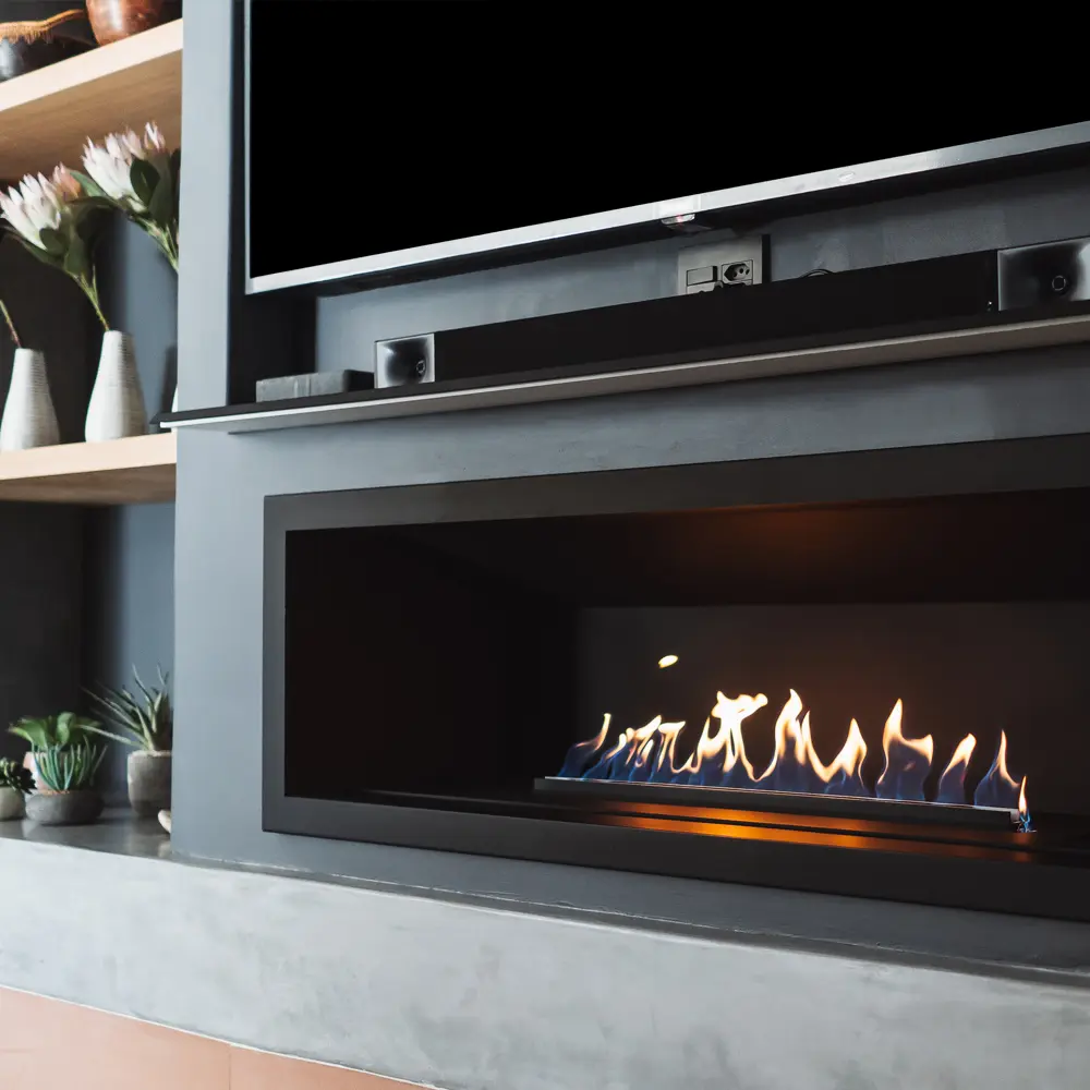 SAfire Linear Single-sided Built-in Gas Fireplace