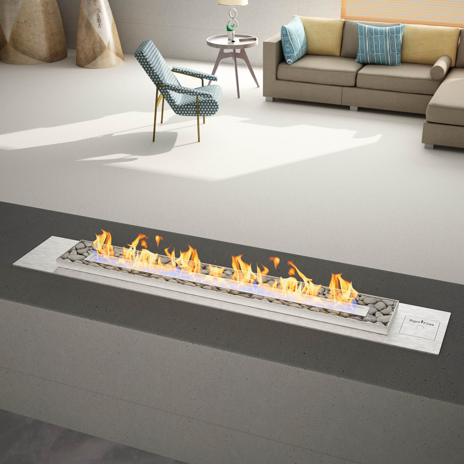 Signi Fires Drop-in Gas Fireplace