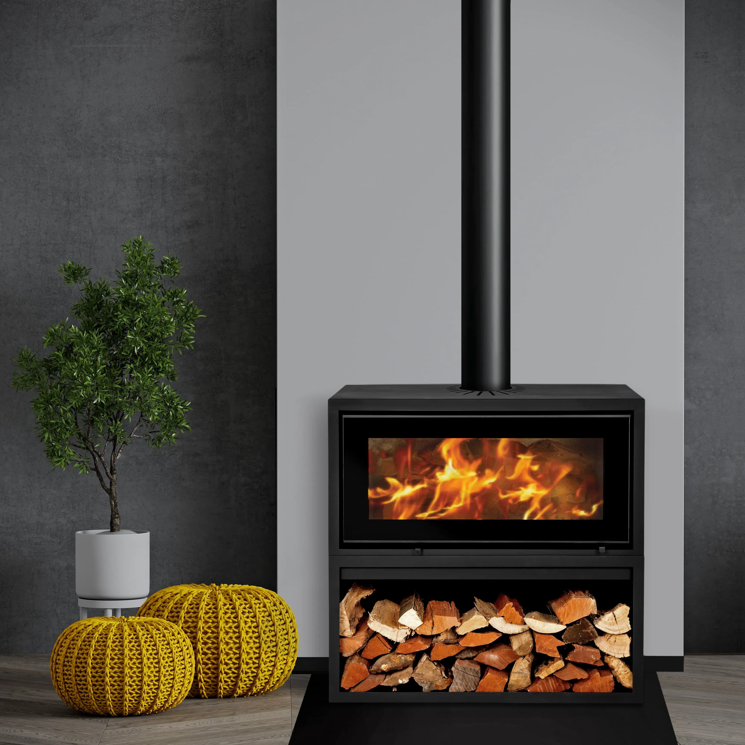 Infiniti Fires Single-sided Convection Wood Stove (10-18kW)