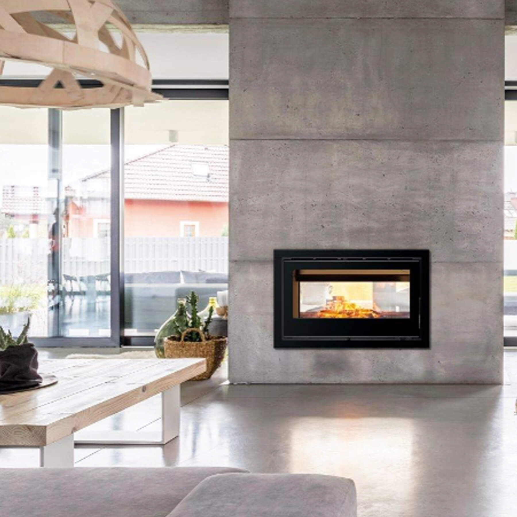 Carbel I-Range Built-in Double-sided Combustion Stoves (10/11/13kW)