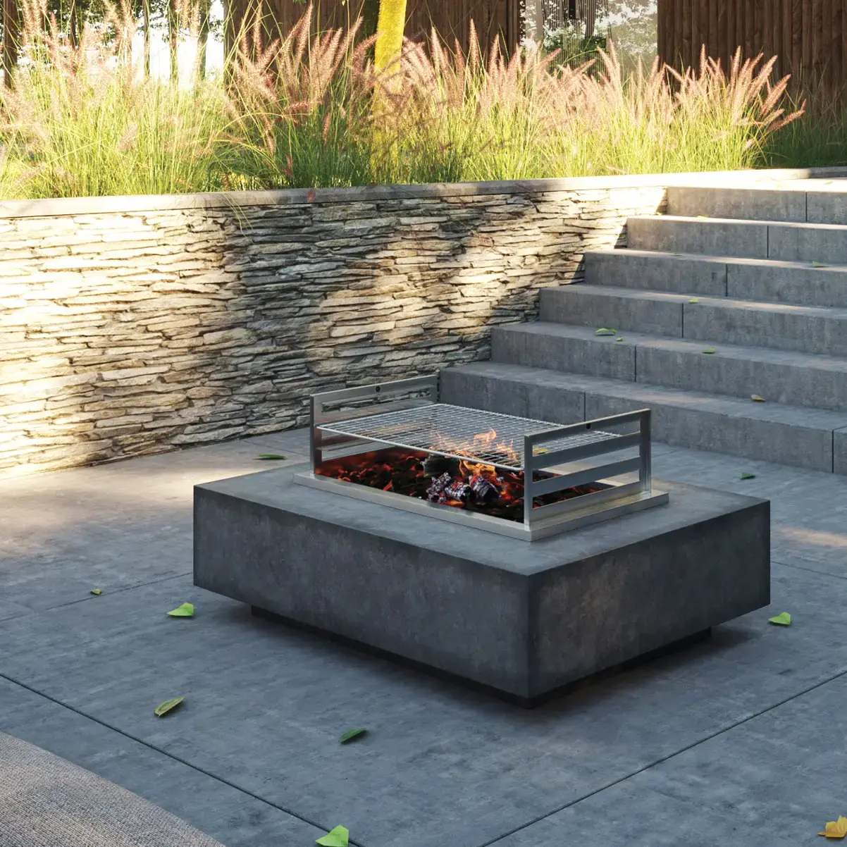 SAfire Plateau Wood Firepit
