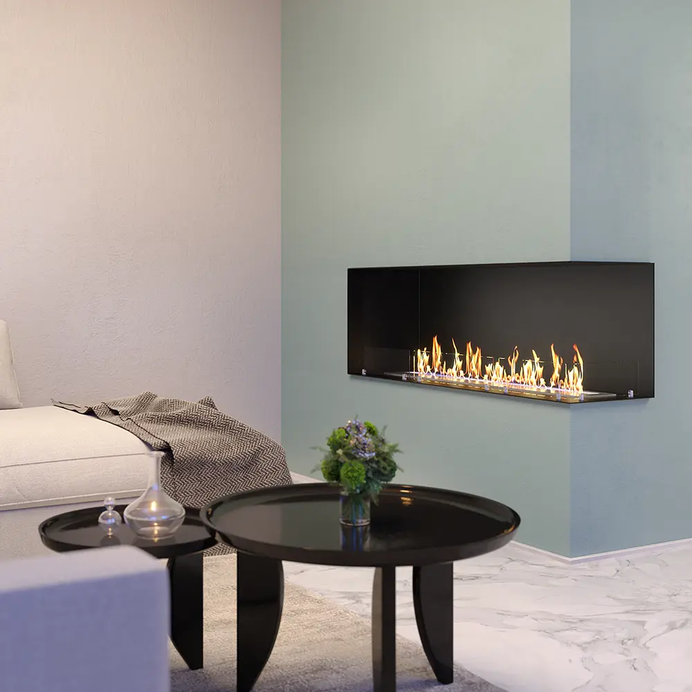 Signi Fires Lumin Right-sided Built-in Gas Fireplace