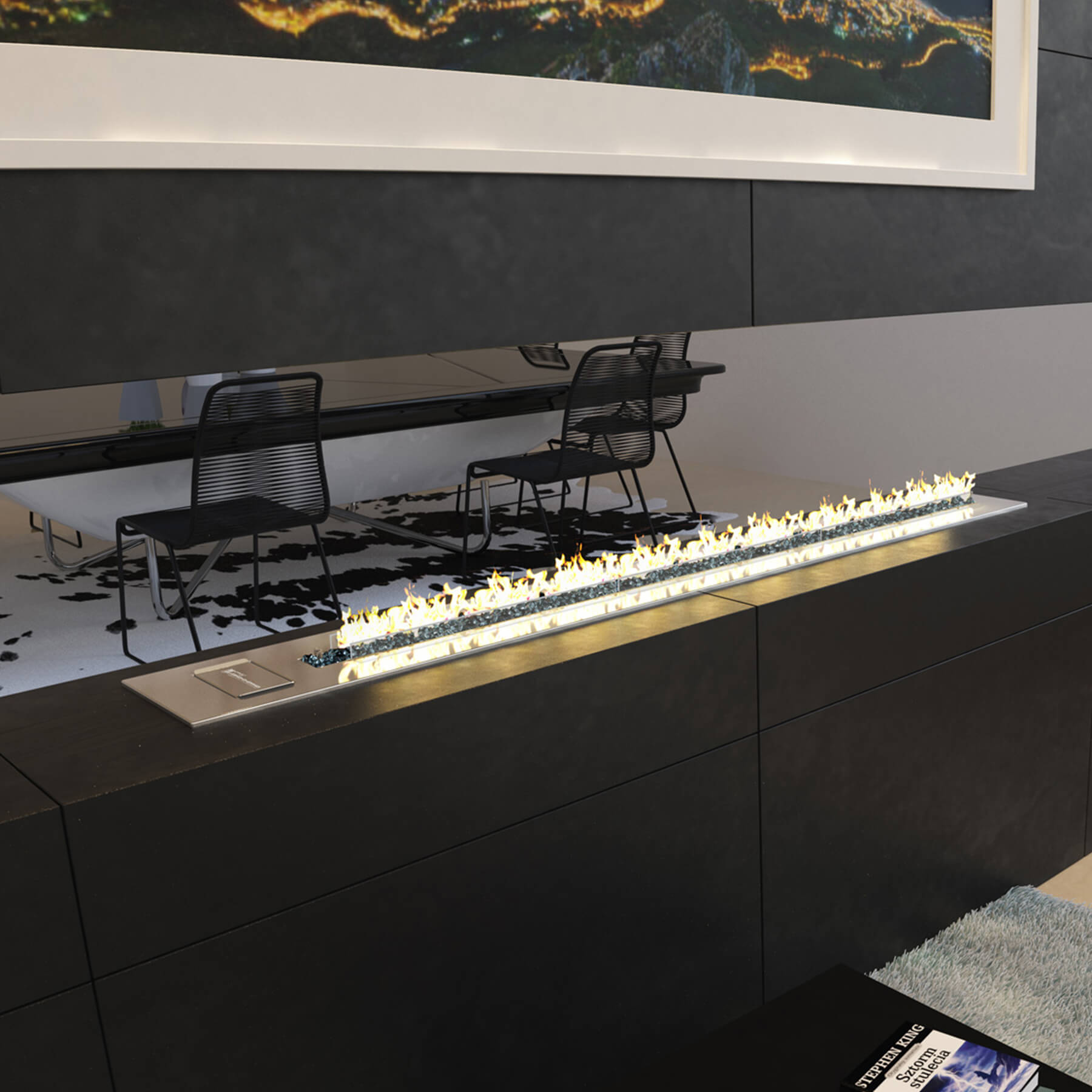 Chad-O-Chef Flameline Gas Fireplace