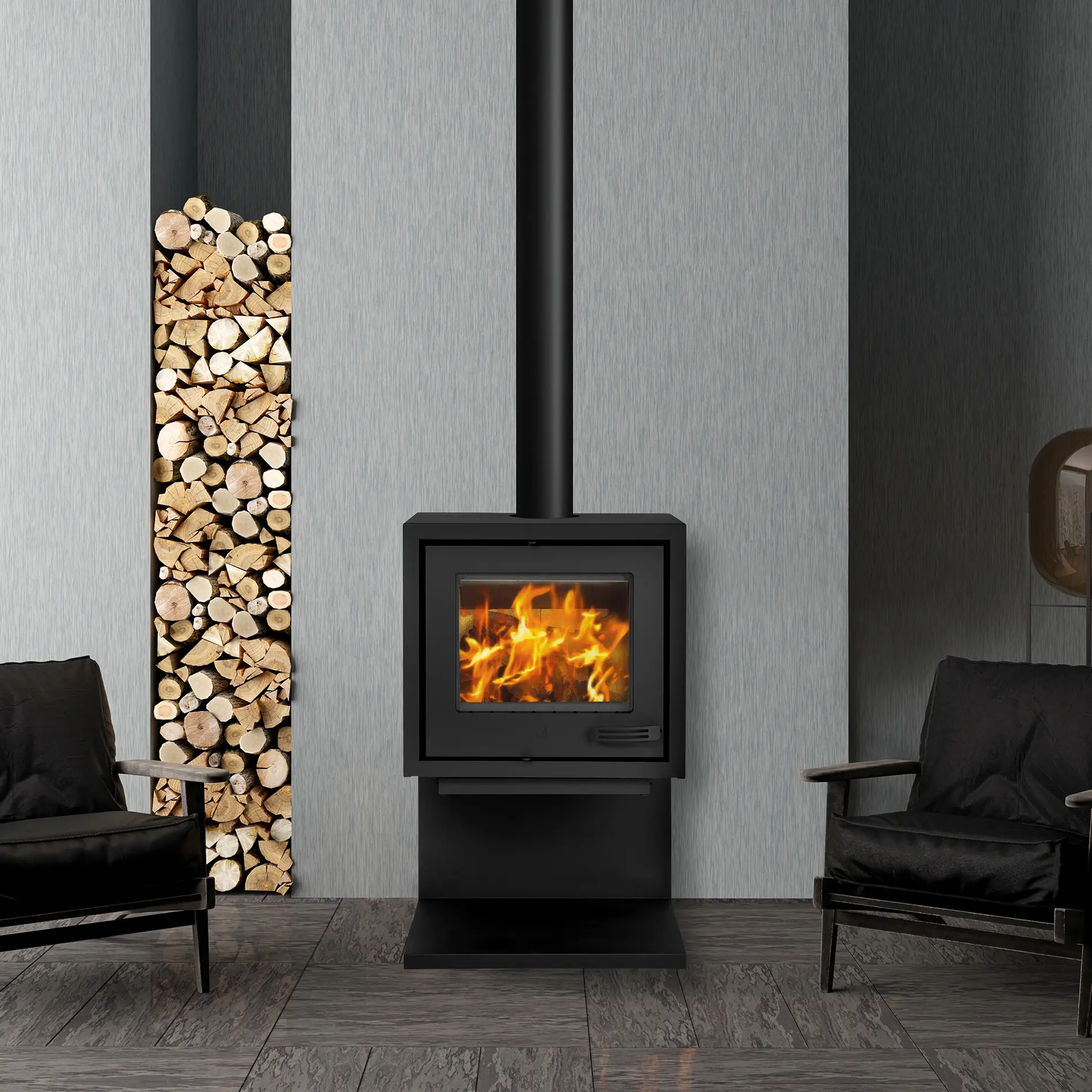 Infiniti Fires Cantilever Convection Wood Stove (8-14kW)