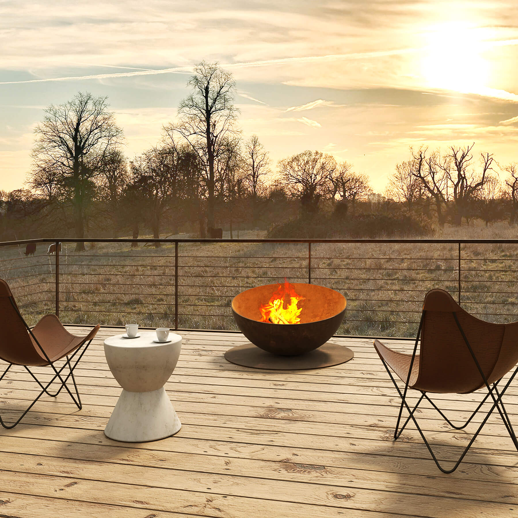 Signi Fires Luna Wood-Burning Fire Pit