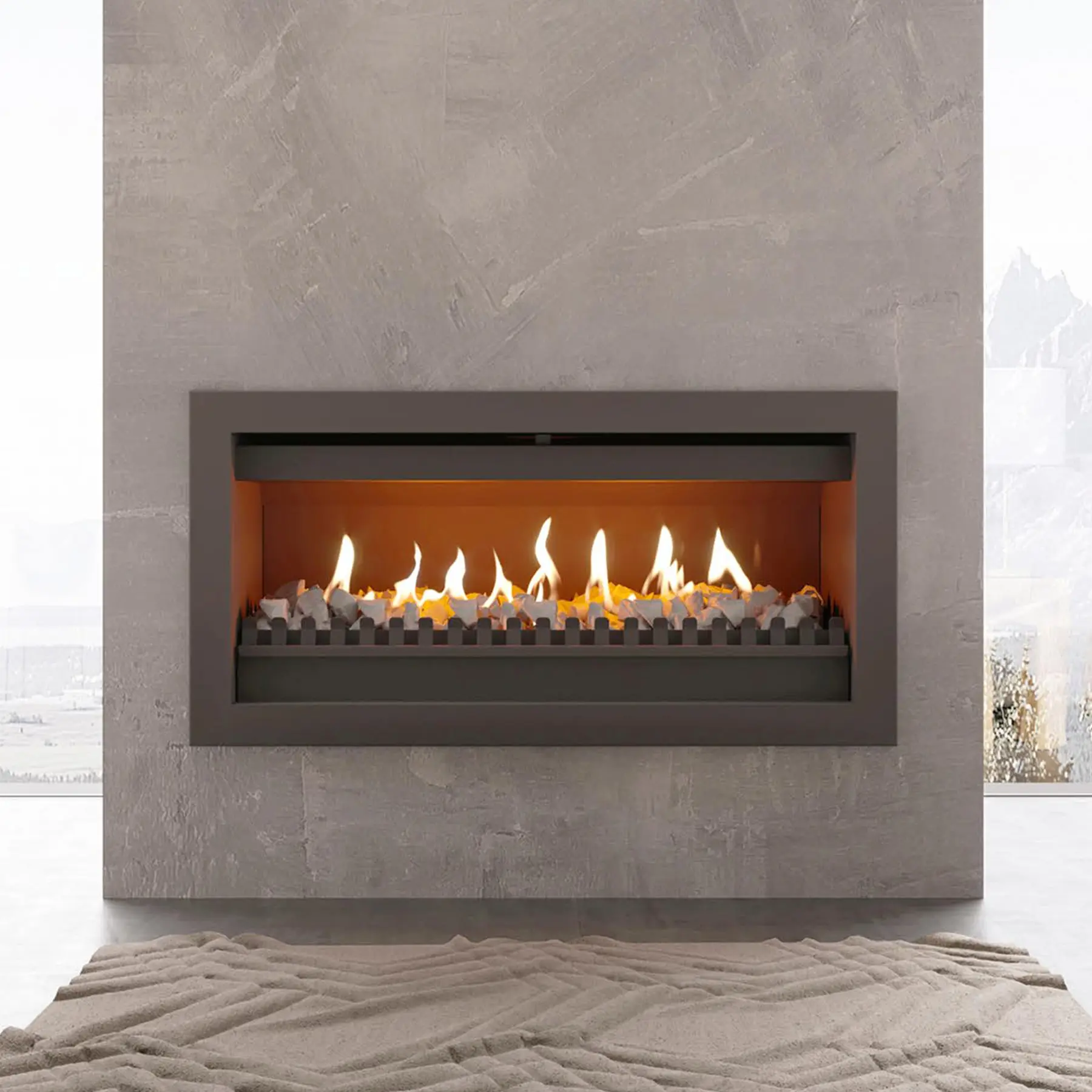 SAfire Traditional Convector Built-in Gas Fireplace