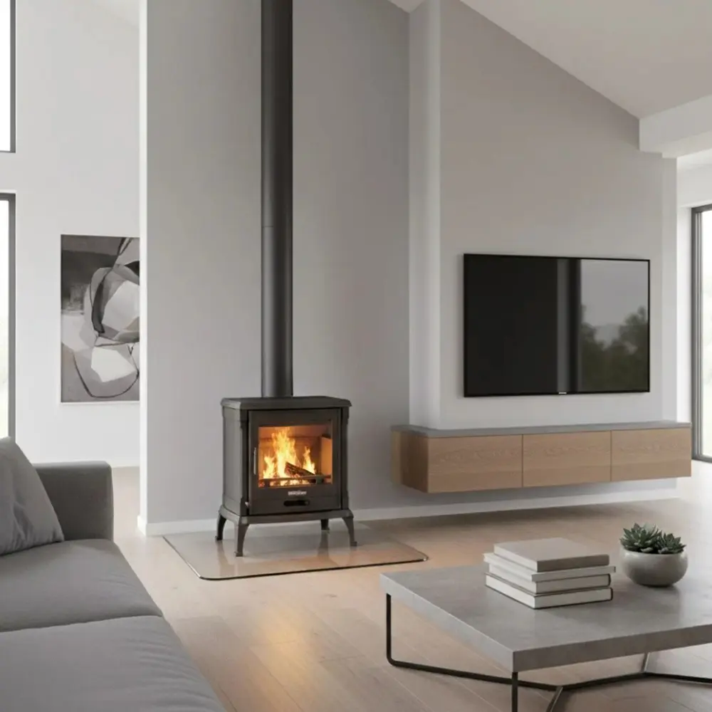 Nordflam Iberia Cast Iron Combustion Stove (12kW)