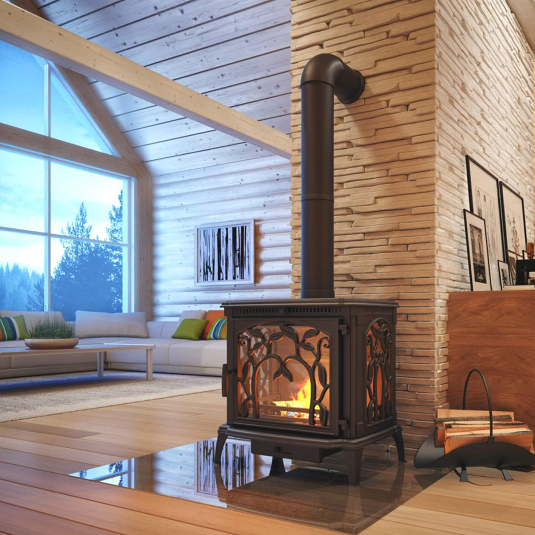 Nordflam Arica Cast Iron Combustion Stove (11kW)