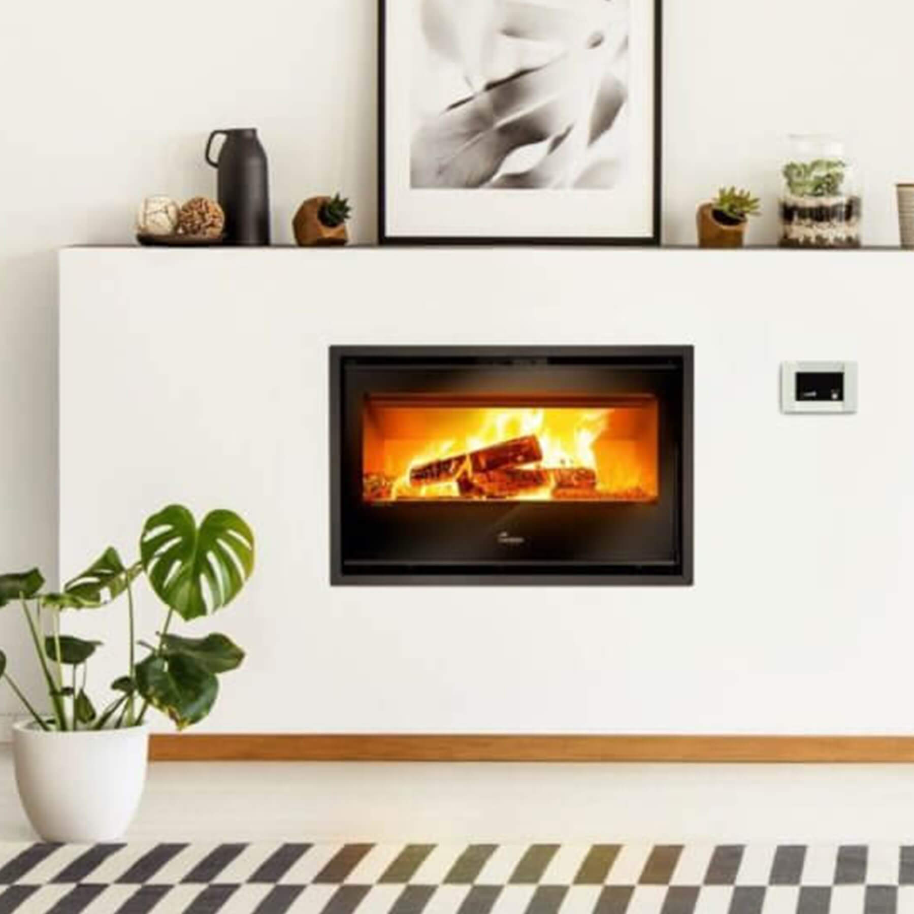 Lacunza Silver Built-in Combustion Stove (6-14kW)