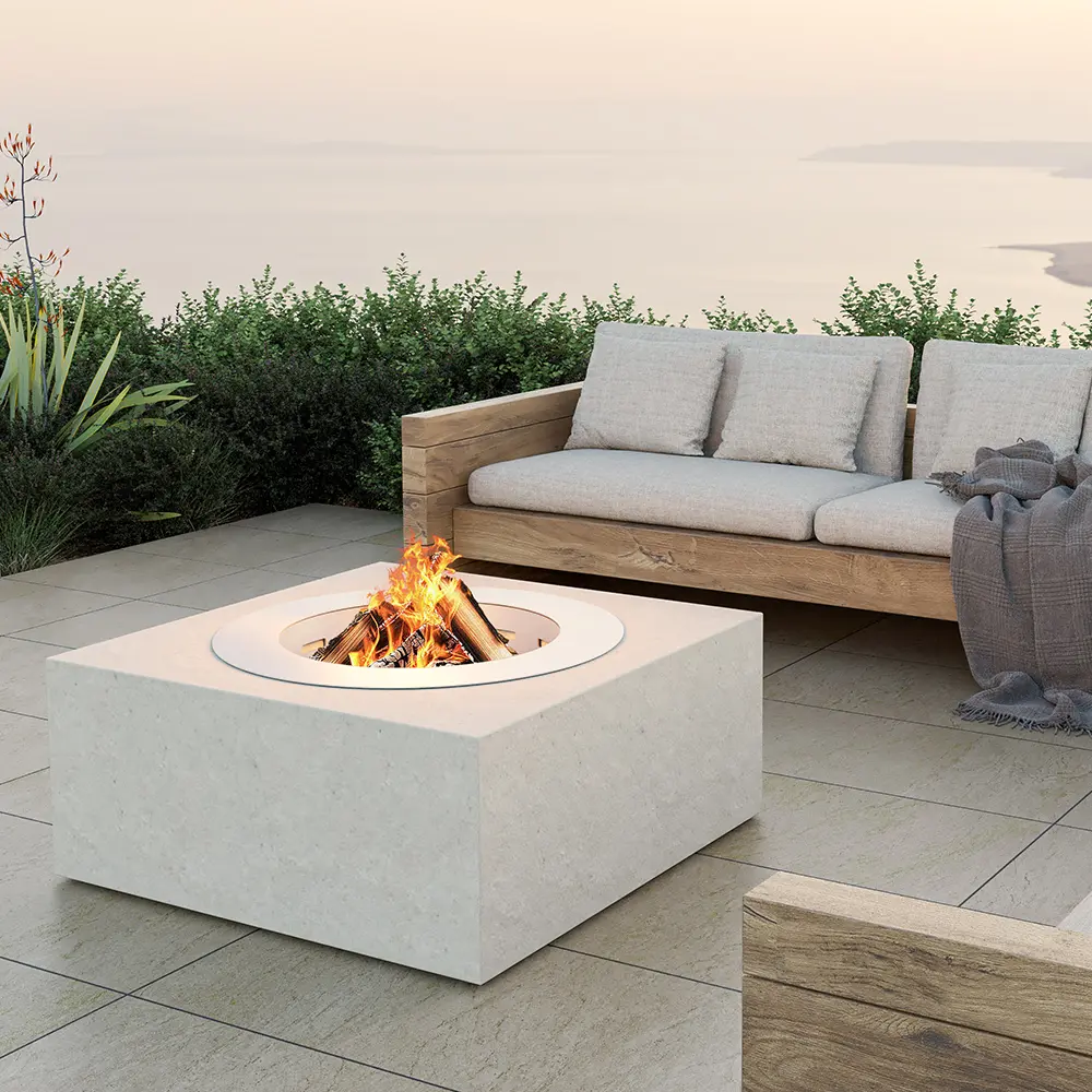 Signi Fires Nature Square Wood Firepit