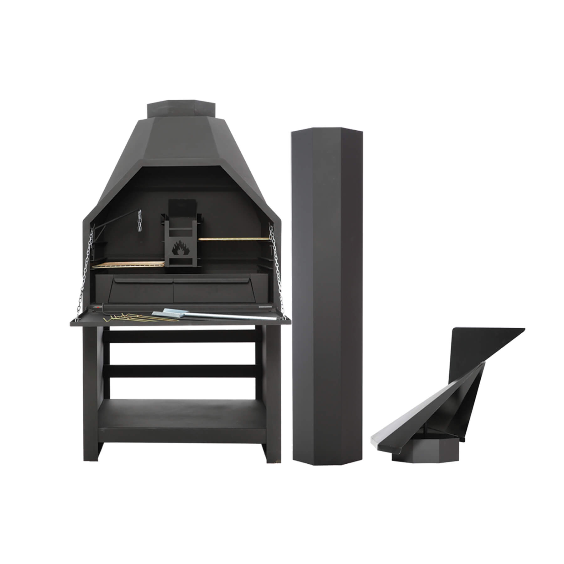 Home Fires Super Deluxe Freestanding Braai