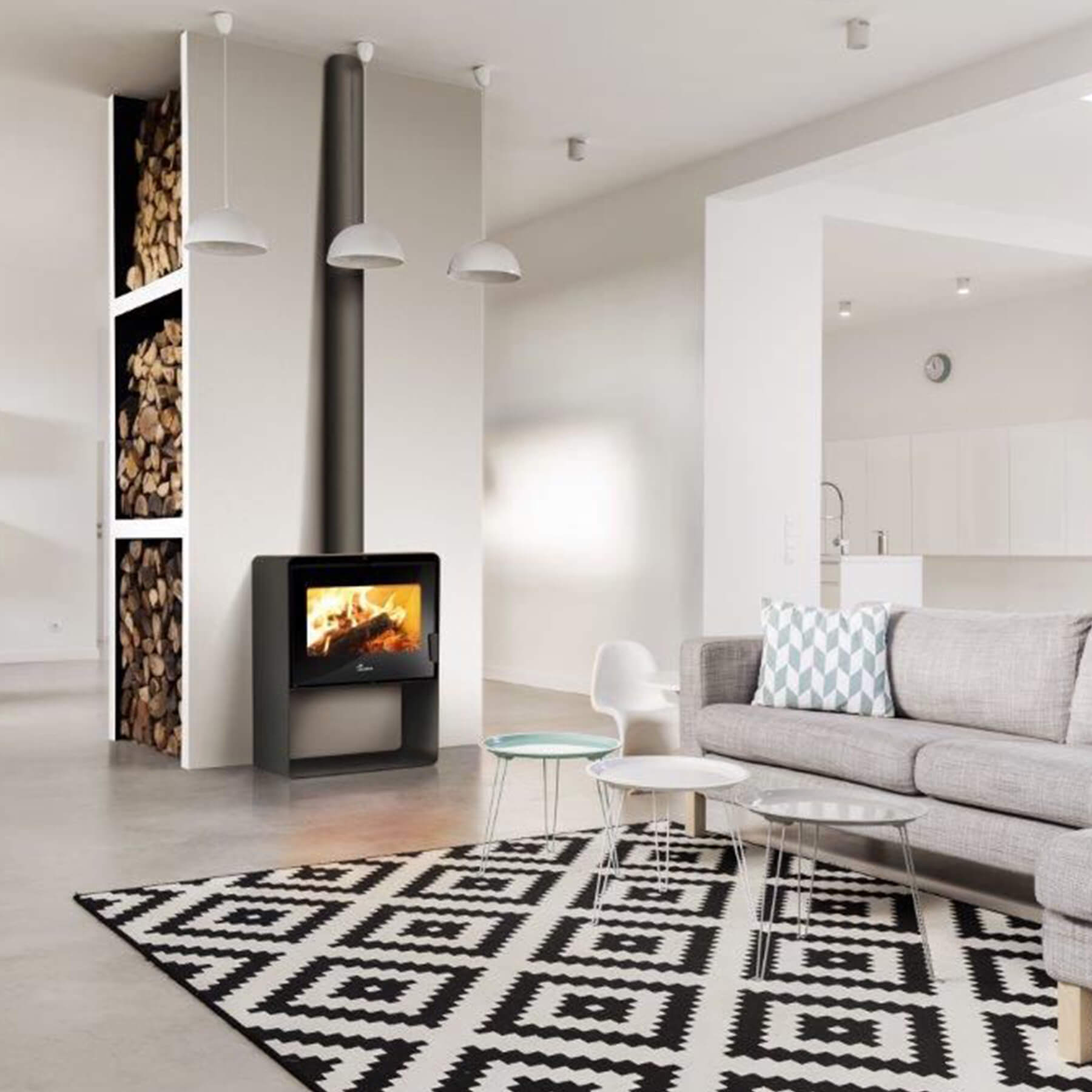 Lacunza Atlantic 600 Combustion Stove Series (8-16kW)
