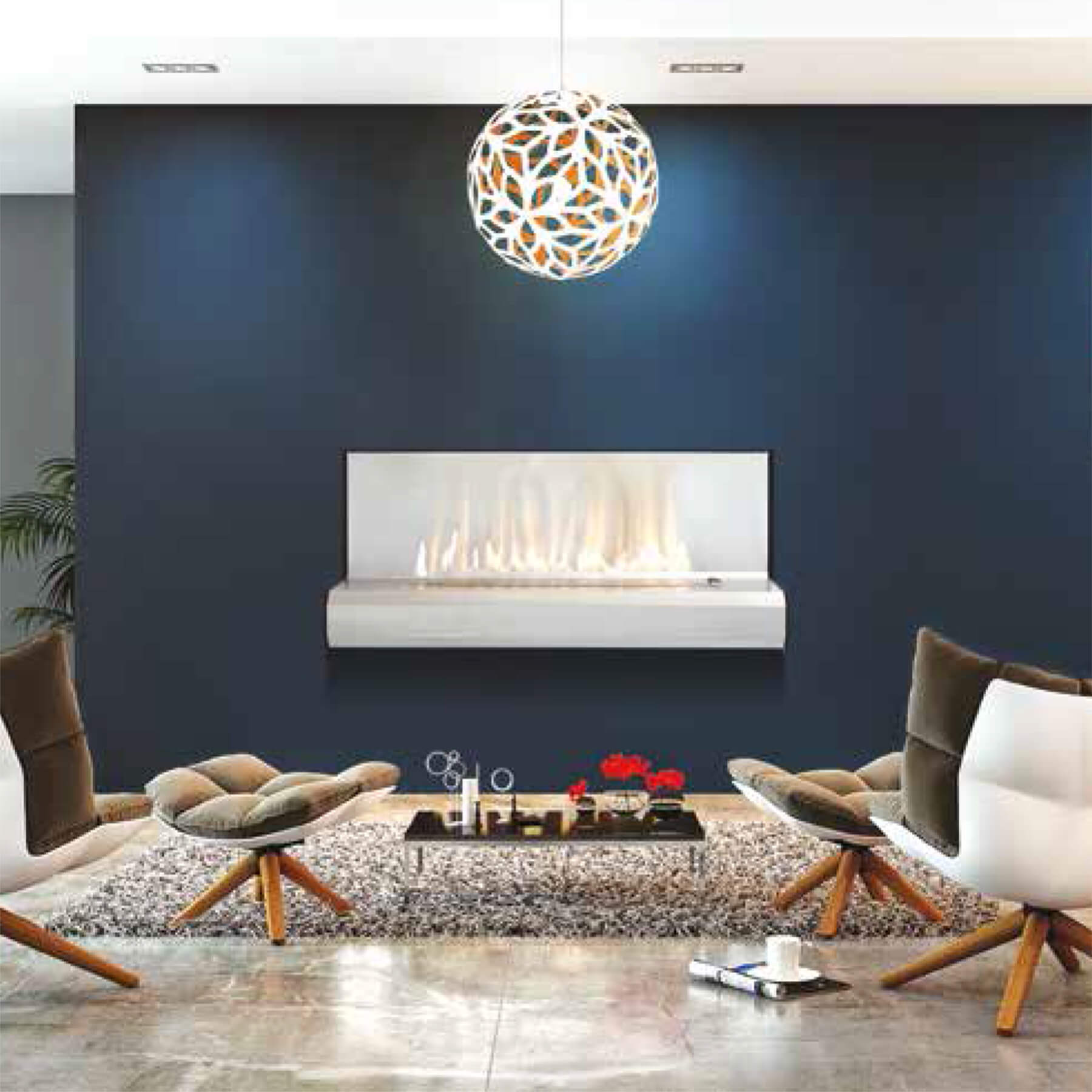 Infiniti Fires Symphony Wall-mount Gas Fireplace