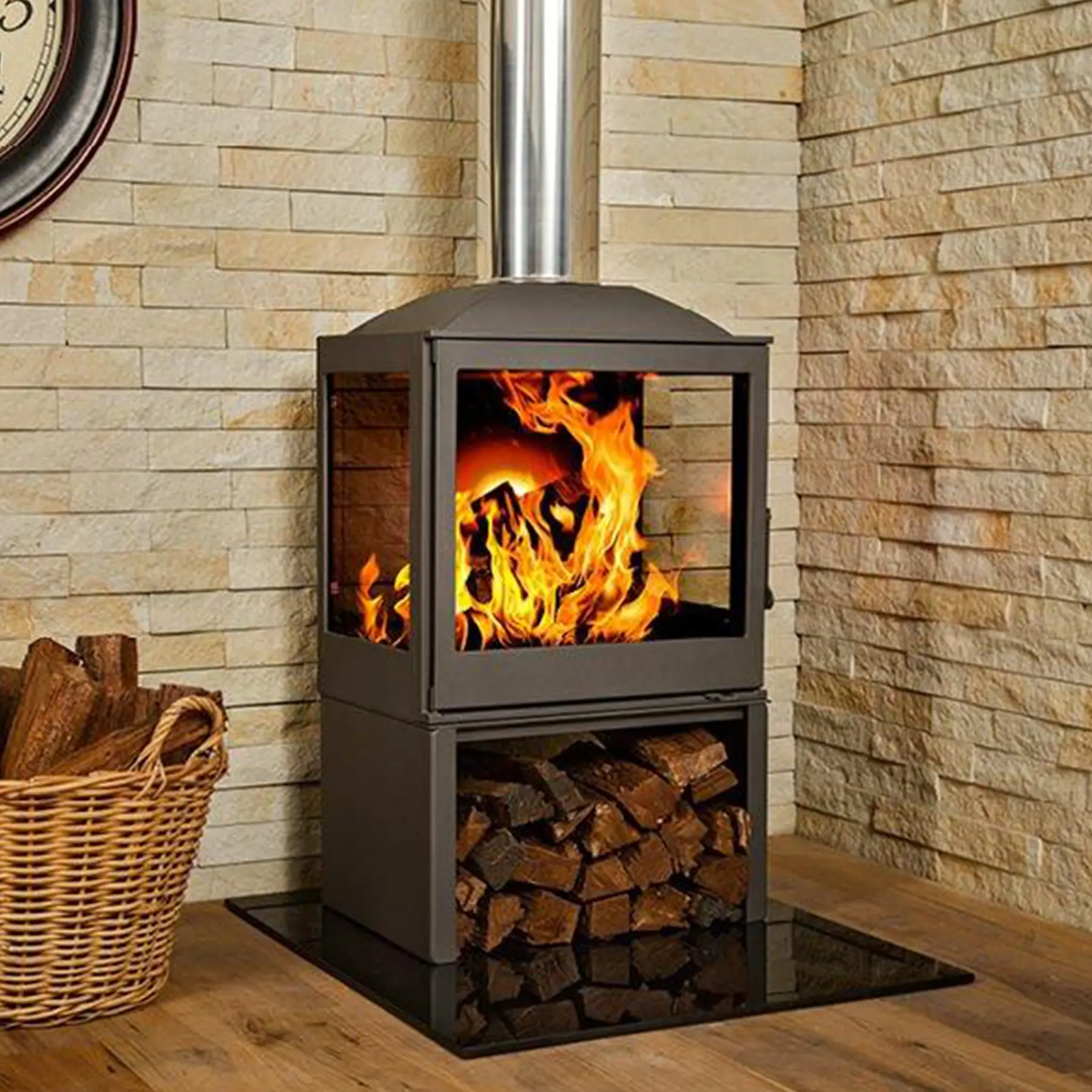 Hydrofire L51 LR Nova Side Glass Combustion Stove (10kW)