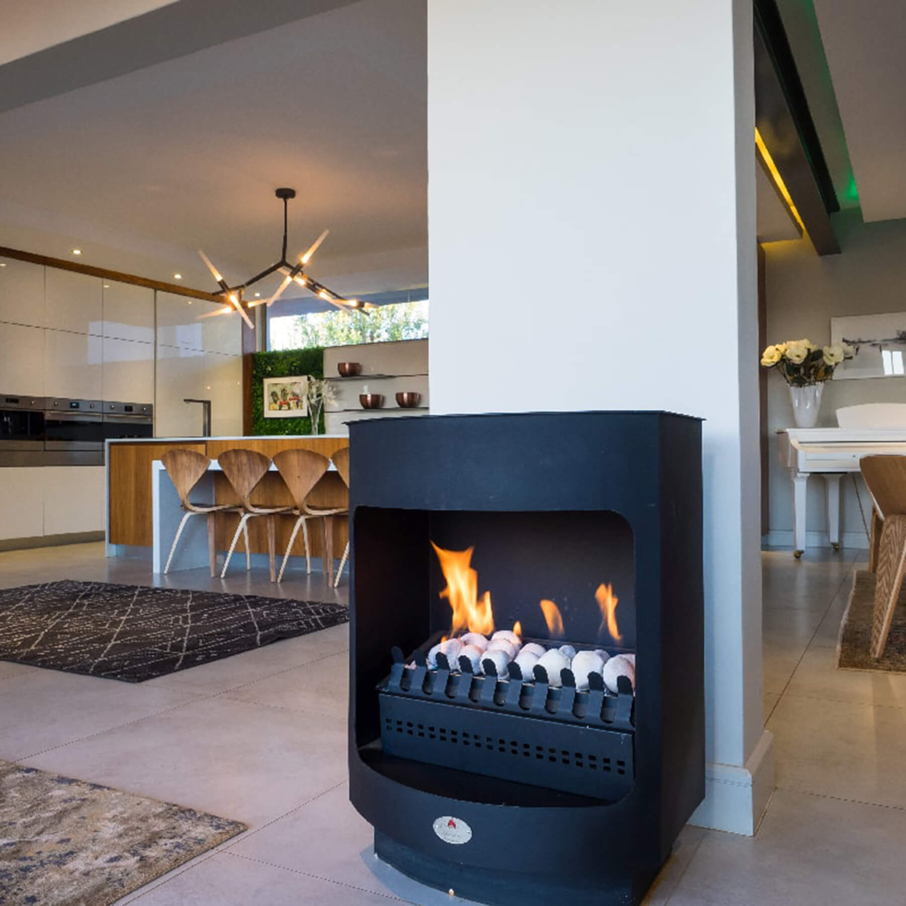 Home Fires Maluti Freestanding Gas Fireplace