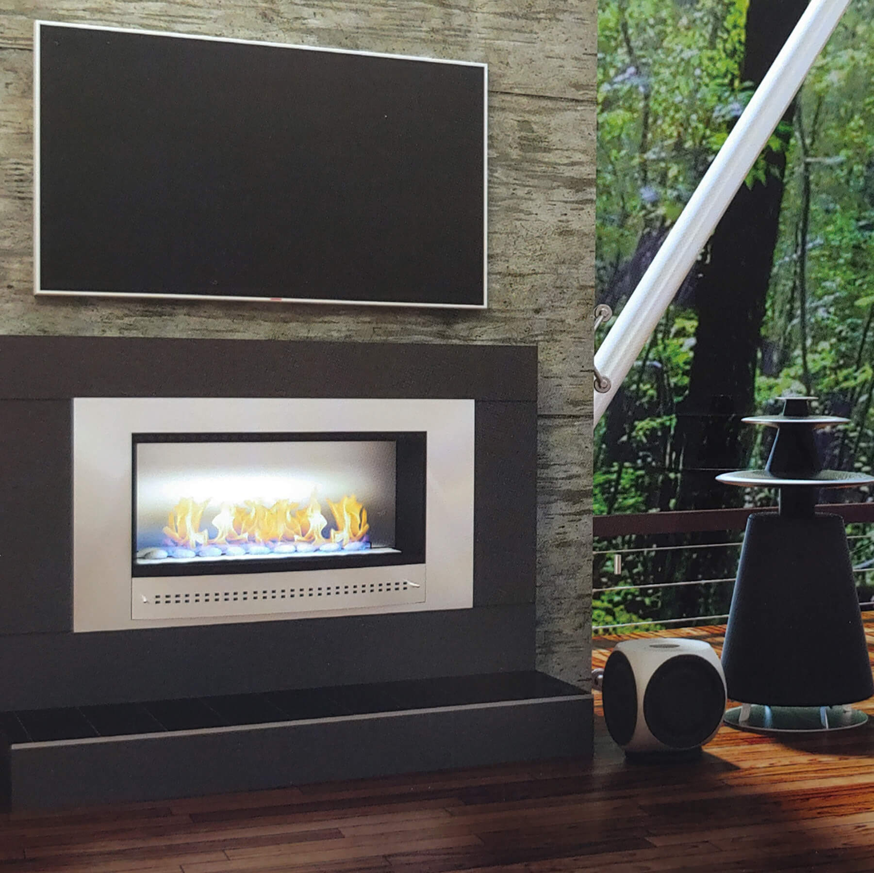 Chad-O-Chef Classic Built-In Gas Fireplace