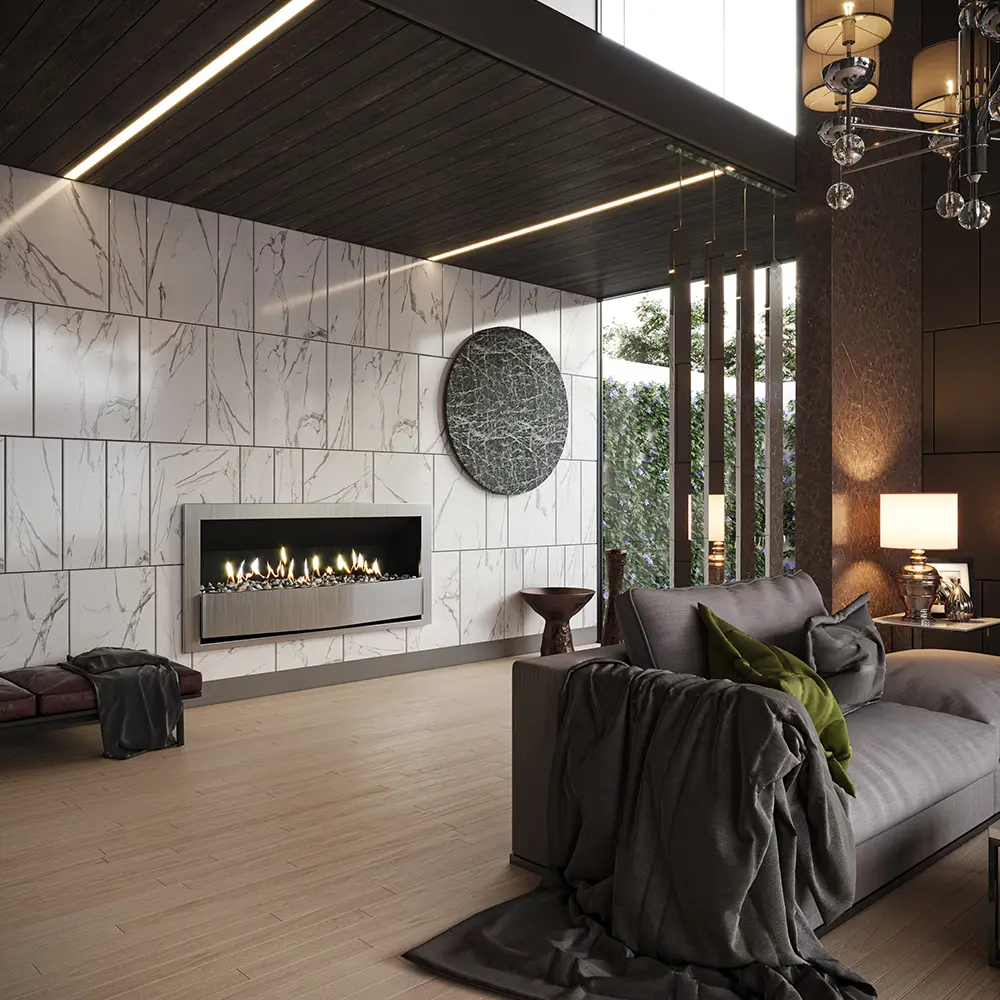 SAfire Minet Built-in Gas Fireplace
