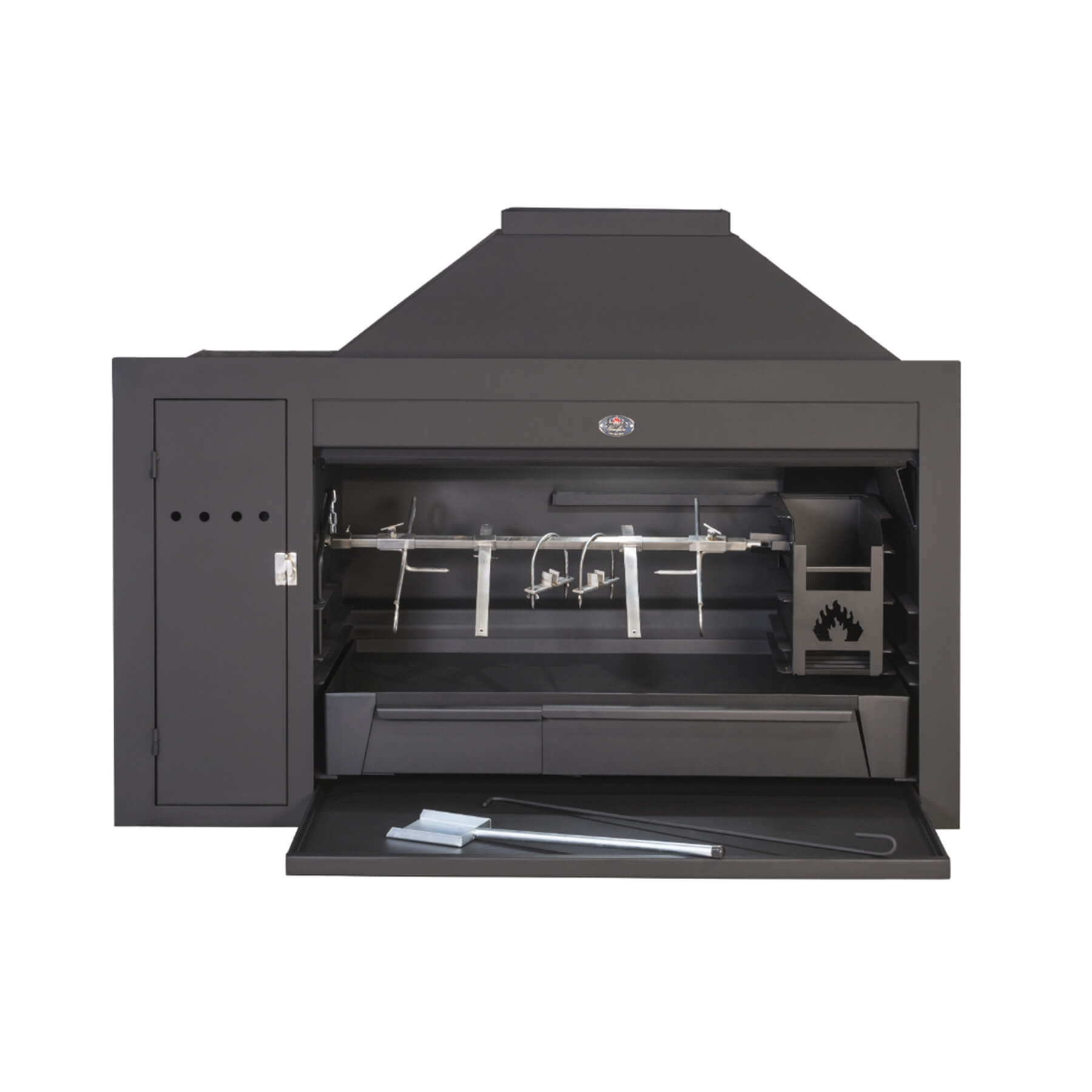 Home Fires Super Deluxe Spit Built-in Braai
