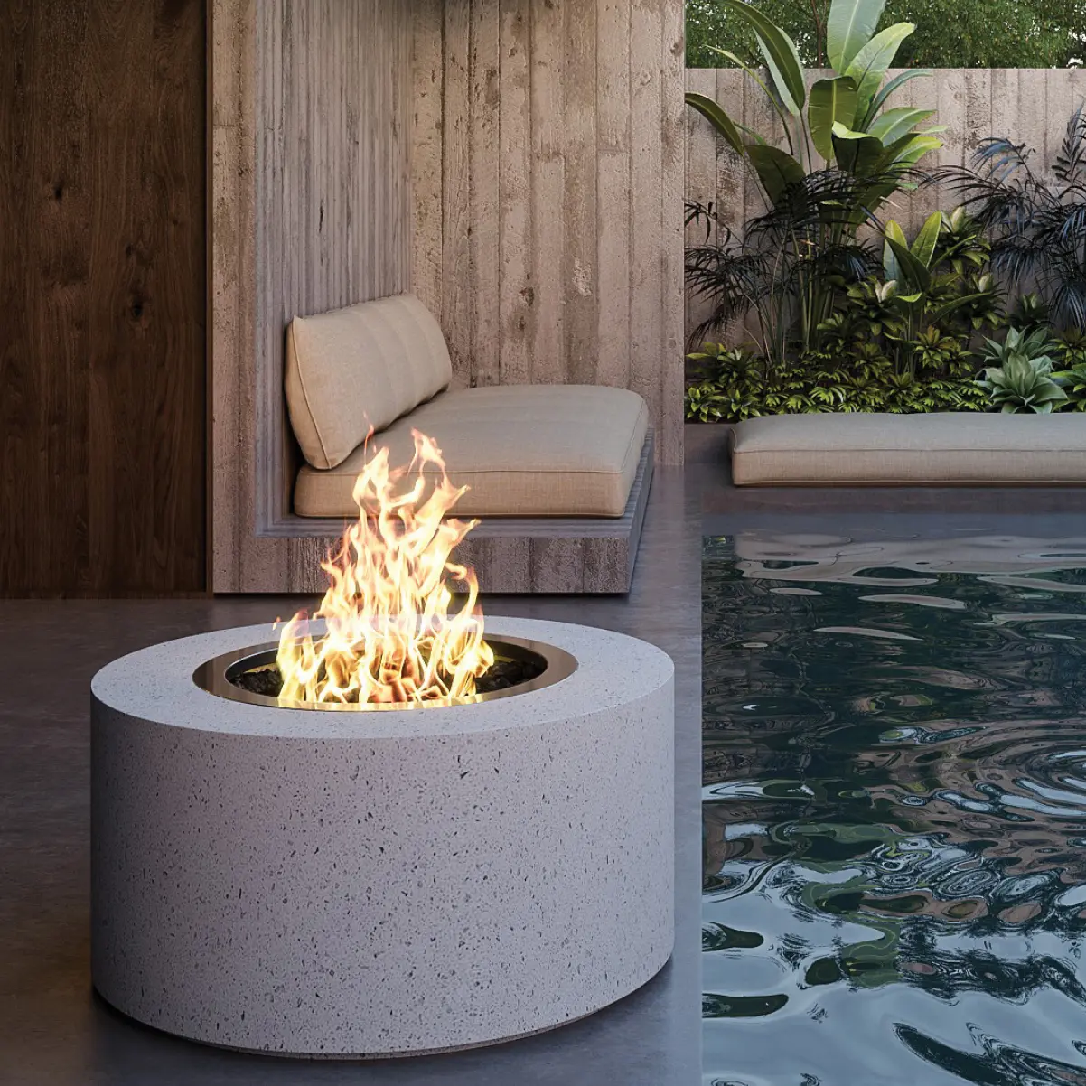SAfire Rondo Gas Firepit