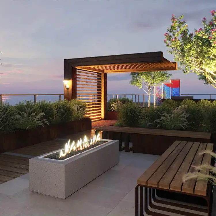 SAfire Slab Gas Firepit