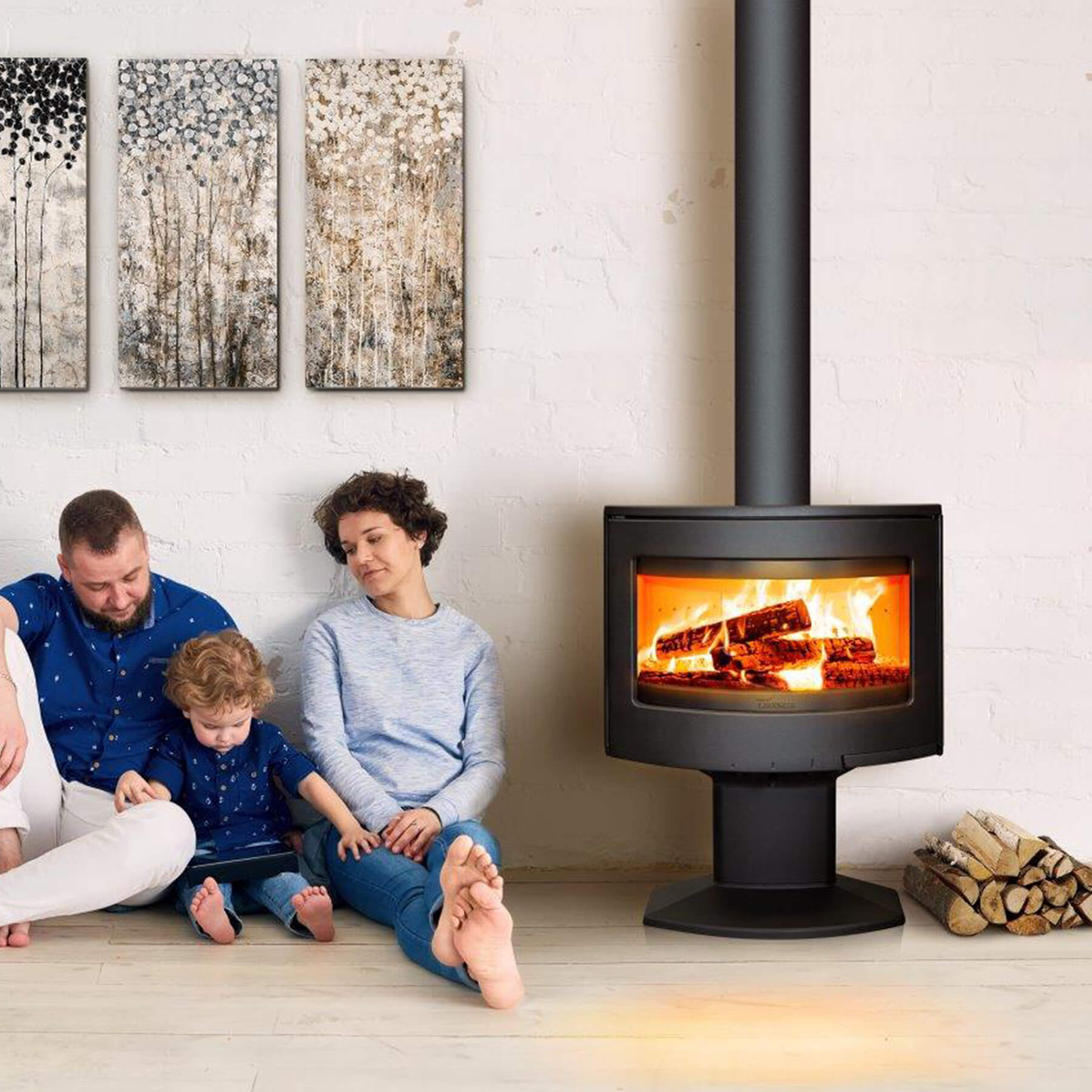 Lacunza Tarbes Cast Iron Combustion Stove (6-12kW)