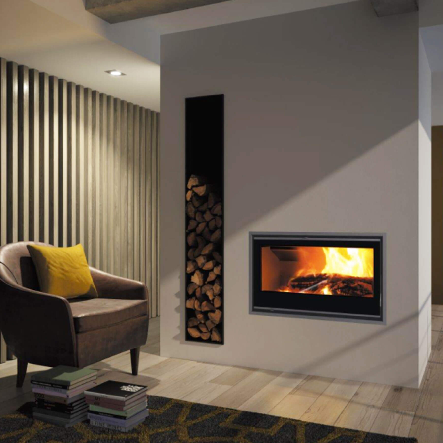 Carbel I-Range Built-in Single-sided Combustion Stoves (10/12/13/16kW)