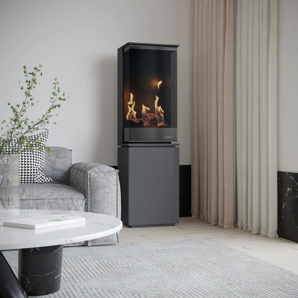 SAfire A.I. Freestanding Gas Fireplace