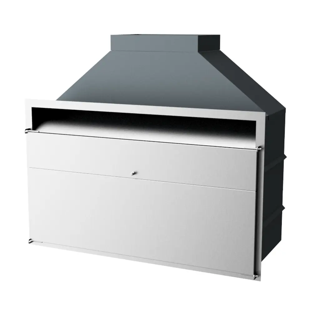 Heatwave Super de Lux Built-In Braai with Stainless Steel Frame & Doors