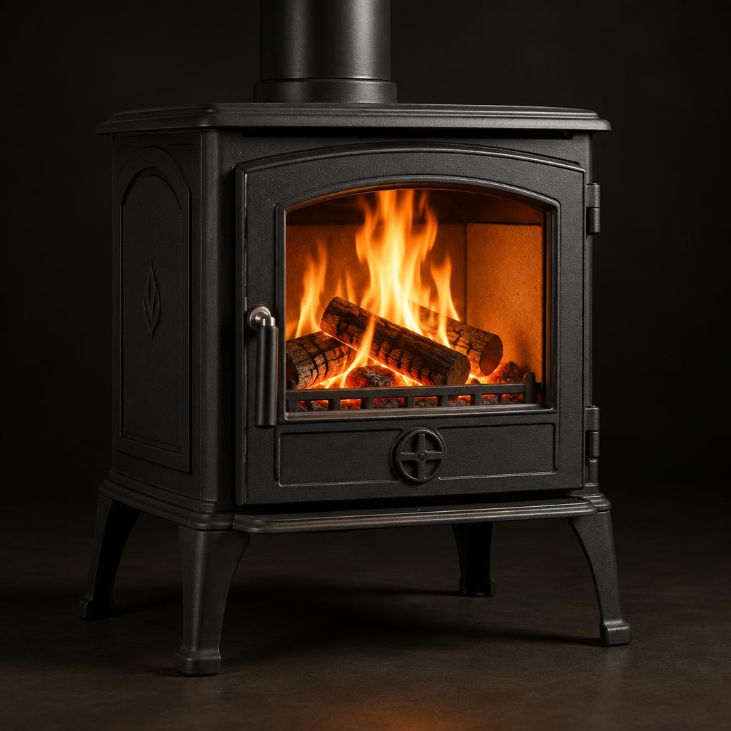 Free standing fireplace